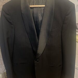 Classic Black Shawl Lapel Tuxedo Blazer - Men's Formal Jacket